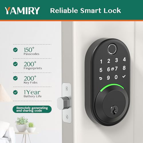 Keyless Fingerprint Smart Deadbolt Door Lock