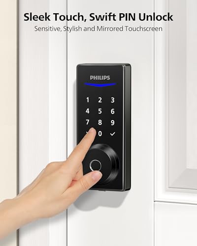 Fingerprint Electronic Door Lock with Touchscreen Keypad