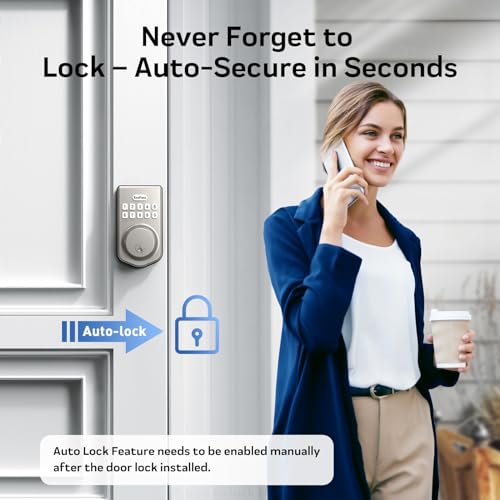 KingForce Keyless Smart Deadbolt Lock with Keypad