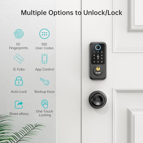 Smart Keyless Entry Deadbolt Lock with Handle