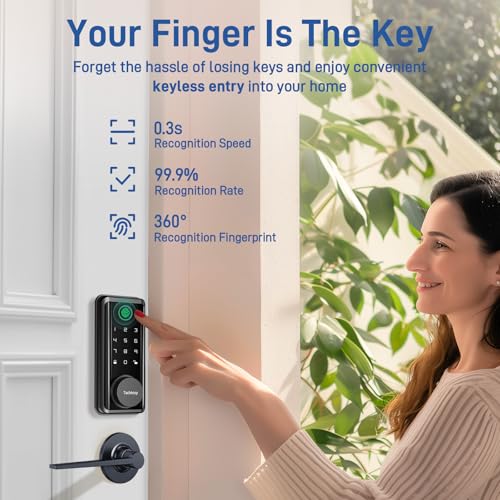 Keyless Smart Lock with Fingerprint and Code Access
