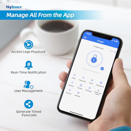 WiFi Fingerprint Smart Door Lock with Camera