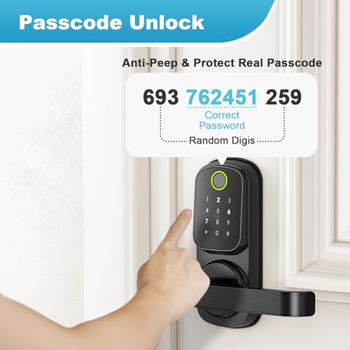 Smart Keyless Entry Door Lock with Handle
