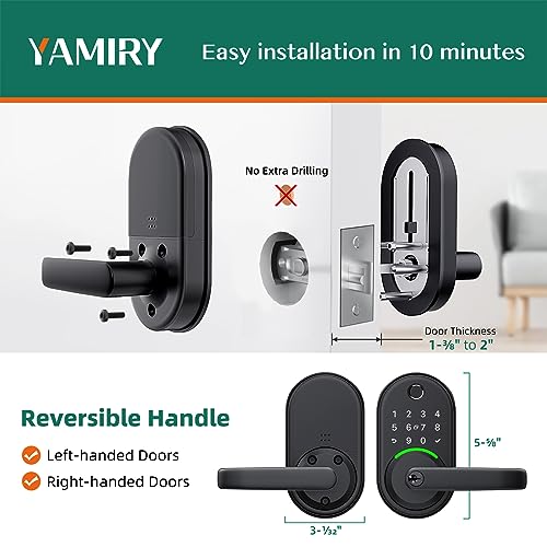 Yamiry Smart Keyless Entry Fingerprint Door Lock