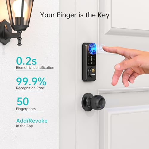 Smart Keyless Entry Deadbolt Lock with Handle