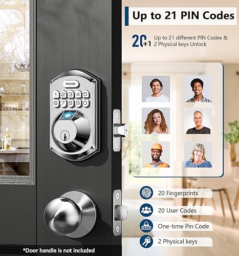 TEEHO TE002 Smart Fingerprint Door Lock System