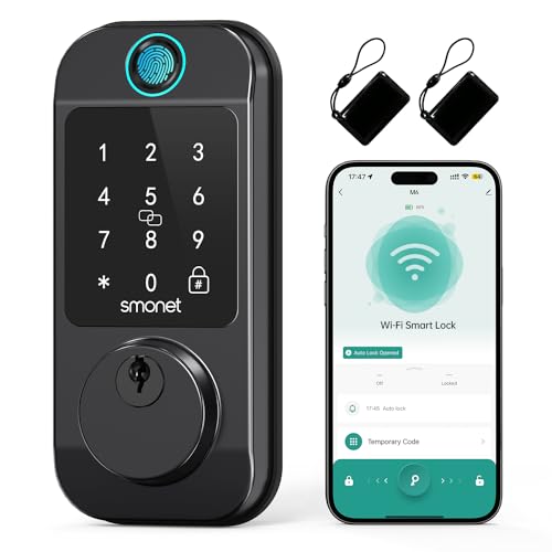 Smart WiFi Keyless Front Door Lock with App