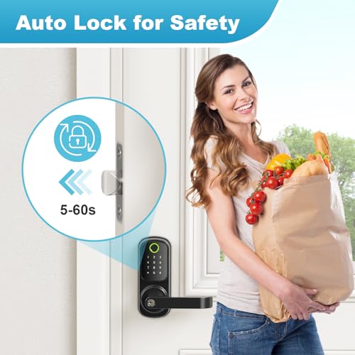 Smart Keyless Entry Door Lock with Handle