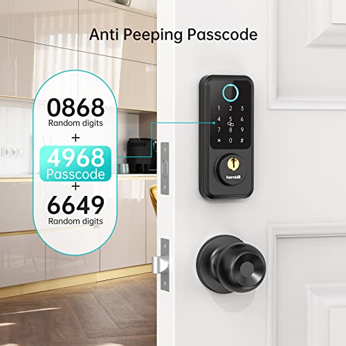 Smart Keyless Entry Deadbolt Lock with Handle