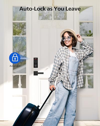 Fingerprint Electronic Door Lock with Touchscreen Keypad
