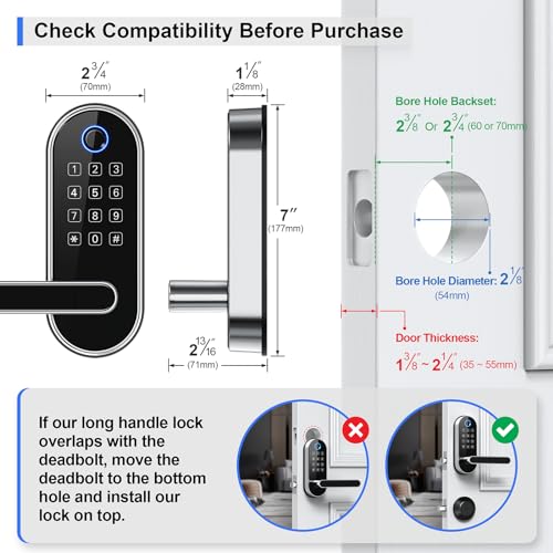 Fingerprint Smart Lock with Keypad Entry