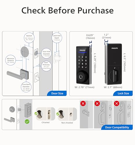 Philips Smart Bluetooth Fingerprint Keyless Door Lock