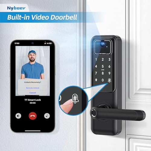 WiFi Fingerprint Smart Door Lock with Camera