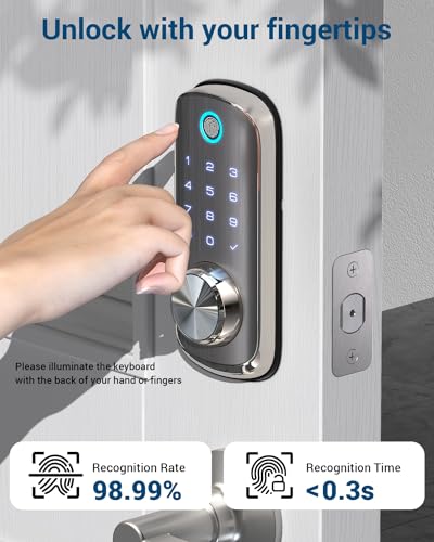 WiFi Smart Fingerprint Door Lock with Remote Control