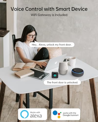 Smart Fingerprint Door Lock with Bluetooth & Alexa