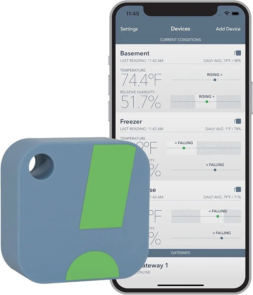 SensorPush Wireless Digital Thermometer and Hygrometer