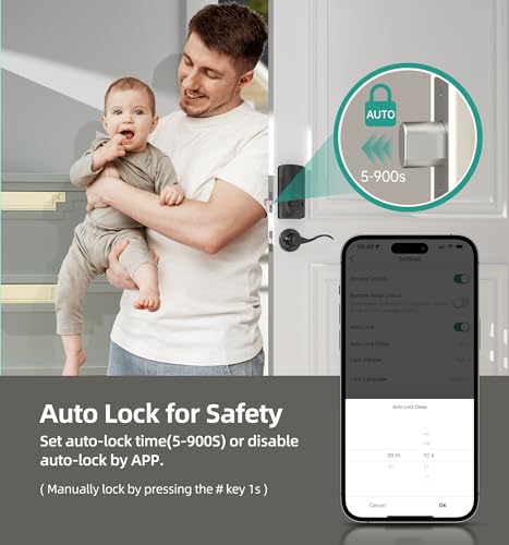 Keyless WiFi Smart Deadbolt Lock with Fingerprint