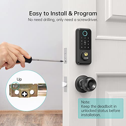 Smart Keyless Entry Deadbolt Lock with Handle