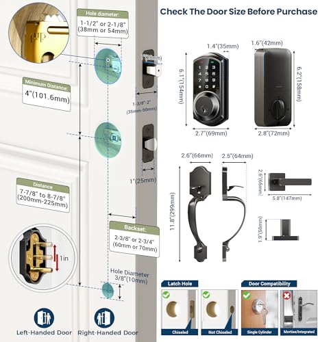 Veise Smart Keyless Front Door Lock Set