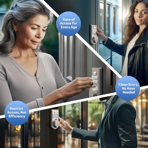 KingForce Keyless Smart Deadbolt Lock with Keypad