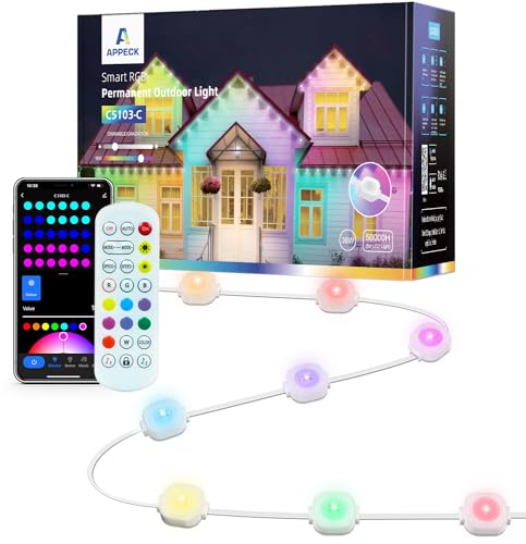 Smart RGB Outdoor LED String Lights - 50ft