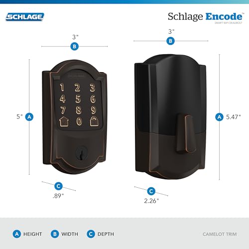 Schlage Encode Smart Wi-Fi Deadbolt - Aged Bronze