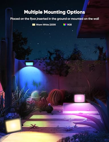 APPECK RGB Smart LED Flood Light with App Control