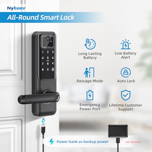 WiFi Fingerprint Smart Door Lock with Camera