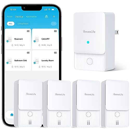 GoveeLife WiFi Smart Water Leak Detector 4-Pack