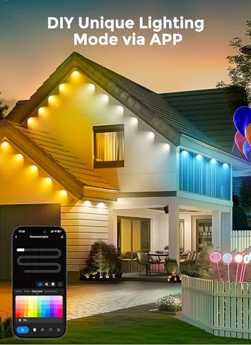 Minetom WiFi Smart Outdoor String Lights, 100FT