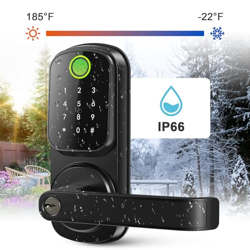 Smart Keyless Entry Door Lock with Handle