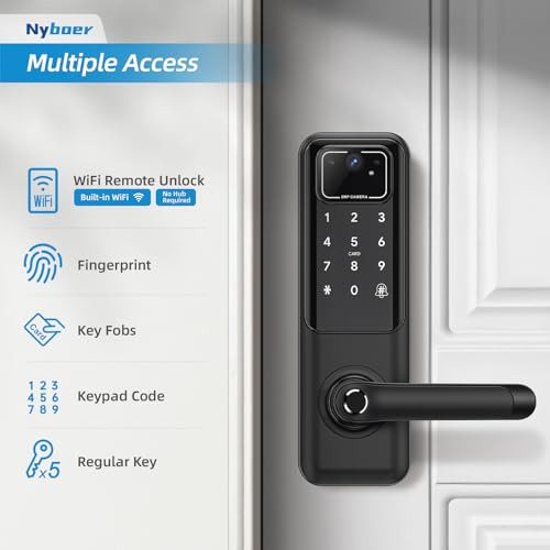 WiFi Fingerprint Smart Door Lock with Camera