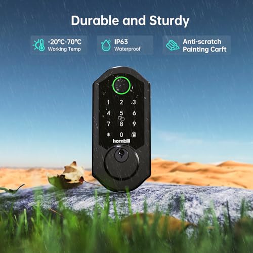 Hornbill WiFi Fingerprint Smart Lock with Keypad