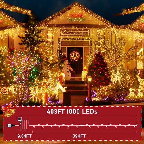 Warm White 1000 LED Outdoor String Lights