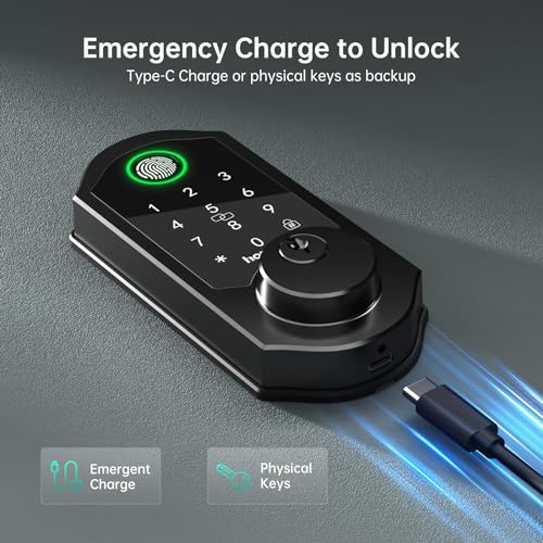 Hornbill WiFi Fingerprint Smart Lock with Keypad