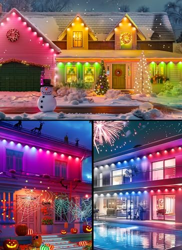 Minetom WiFi Smart Outdoor String Lights, 100FT
