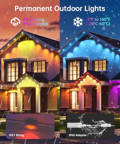 SMAVISTA 100ft Smart Outdoor RGB LED Lights