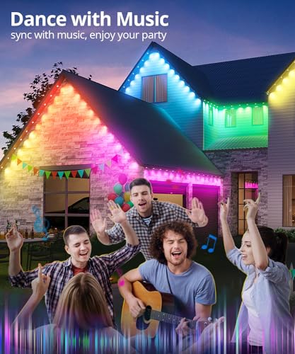 SMAVISTA 100ft Smart Outdoor RGB LED Lights