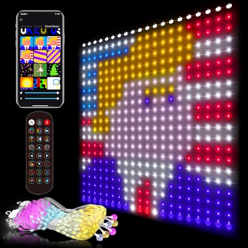 Weecrestar App-Controlled Smart Curtain Lights - 6.56ft