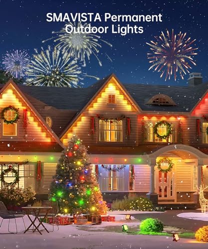 SMAVISTA 100ft Smart Outdoor RGB LED Lights