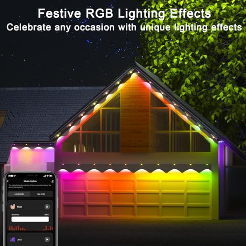 Smart Waterproof LED Outdoor String Lights 25ft