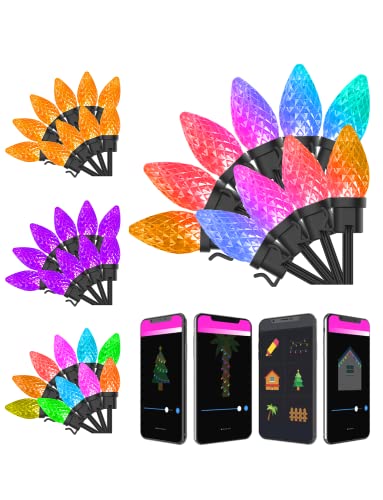33FT Smart LED Christmas Lights, Color Changing Outdoor