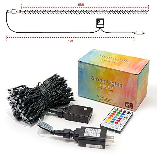 200 LED 66ft RGB Mini Lights for Home Decor