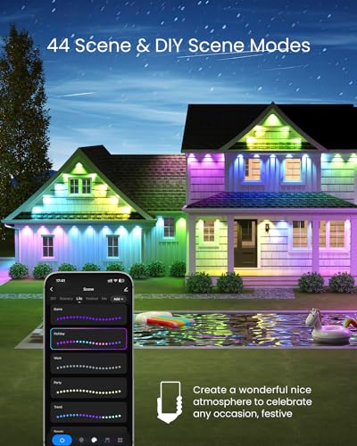 Smart 100ft Outdoor RGB+IC Permanent Lights