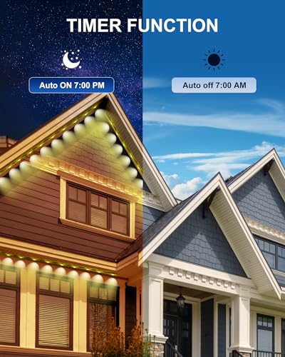 100ft Smart RGBIC Outdoor Permanent Lights System