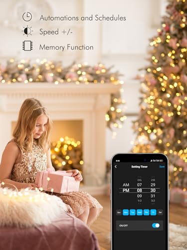 BrizLabs 66ft WiFi Smart Fairy String Lights