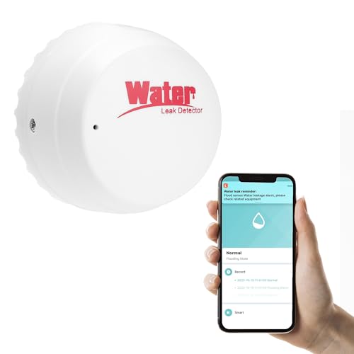Tuya-Compatible Water Leak Detector Alarm Device