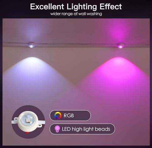SHIMR 100FT Smart Outdoor LED Eaves Lights