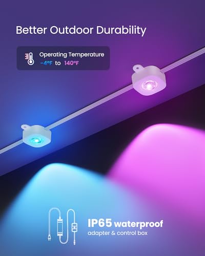 Smart 100ft Outdoor RGB+IC Permanent Lights