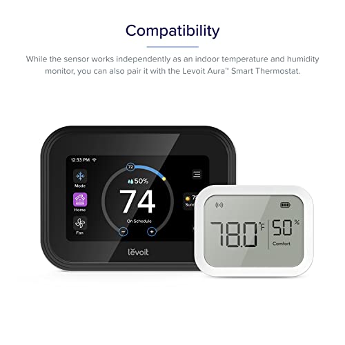 LEVOIT Smart Thermometer & Humidity Sensor with App